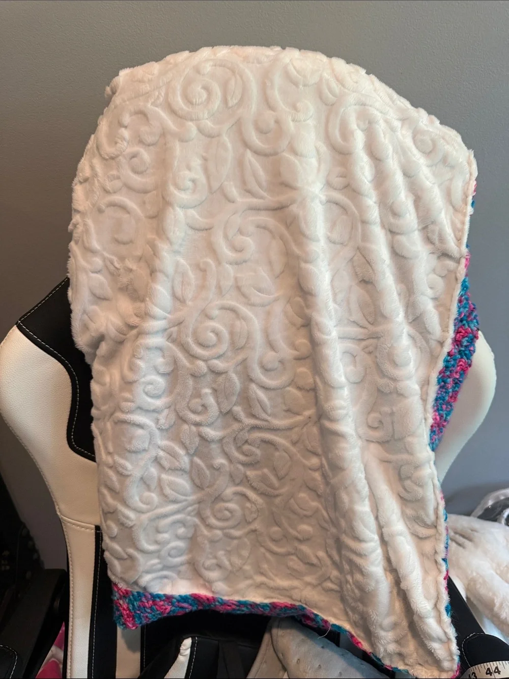 Handmade double sided blanket for kids